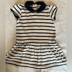 Petit Bateau Navy and Cream Striped Top